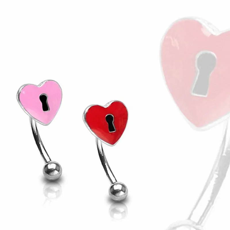 Piercing arcade Coeur "Trou de serrure"