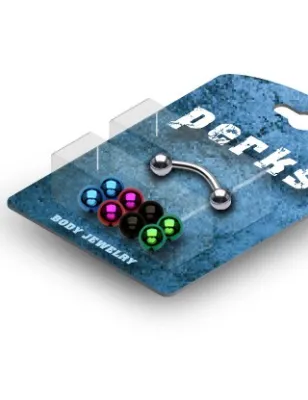 Pack Piercing Arcade Acier chirurgical + Boules Titane anodisé  - Bijou Piercing pour Arcade
