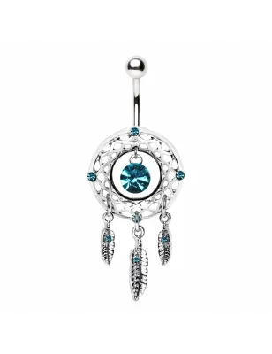 Piercing nombril attrapeur de rêves