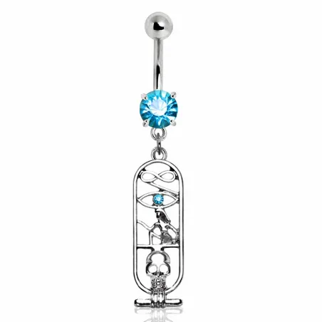 Piercing nombril hiéroglyphes égyptiens