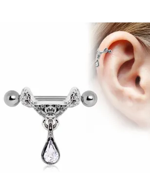 Piercing cartilage pendentif tiare