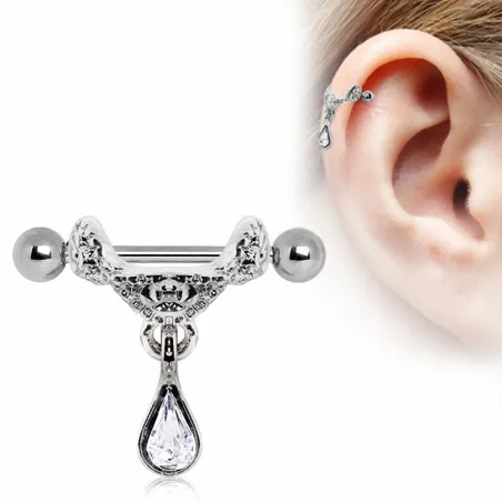 Piercing cartilage pendentif tiare