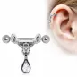 Piercing cartilage pendentif tiare