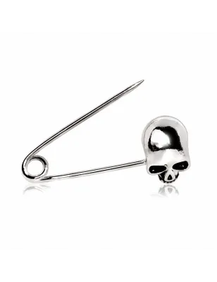 Piercing écarteur épingle à nourrice skull