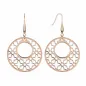 Paire boucles d'oreille or rose
