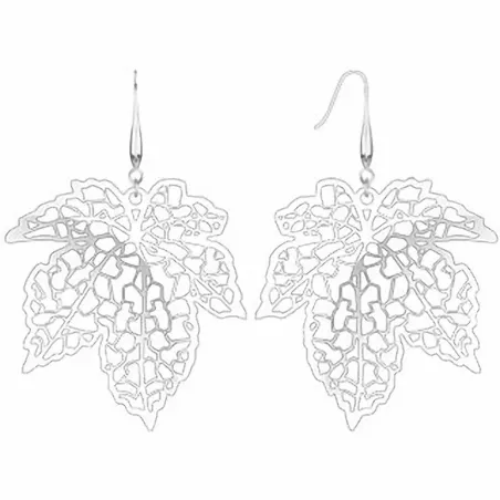 Paire boucles d'oreille feuille d'érable