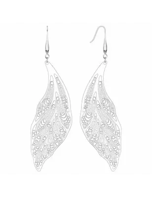 Paire boucles d'oreille feuilles