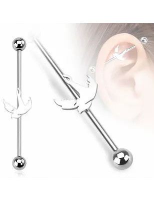 Piercing industriel oiseau
