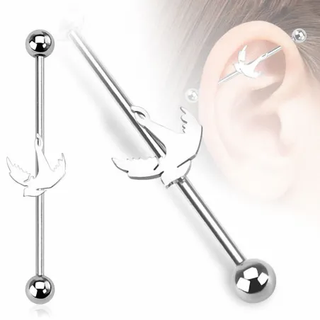 Piercing industriel oiseau