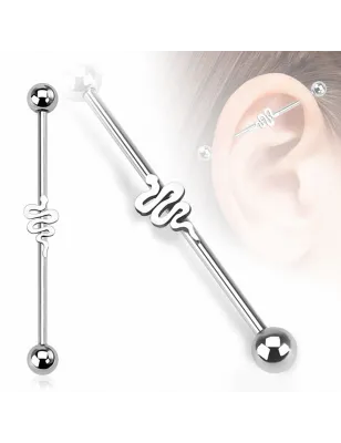 Piercing industriel serpent