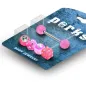 Pack Piercing Langue Gem et Etoile Acrylique Rose