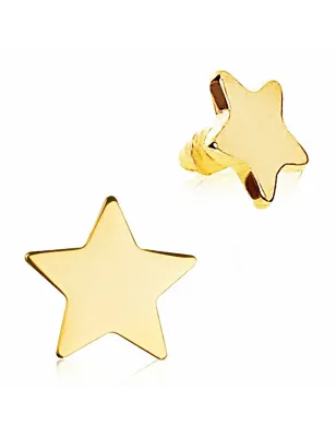 Piercing microdermal étoile plaqué or
