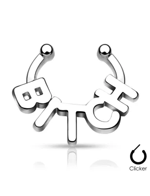 Faux piercing septum Bitch