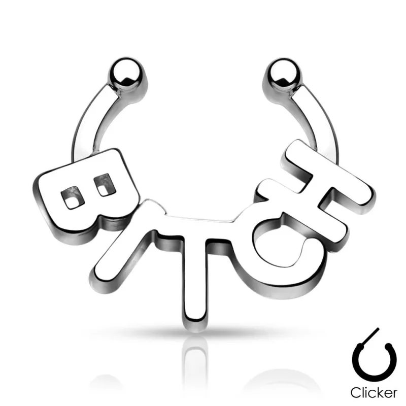 Faux piercing septum Bitch