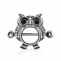 Piercing téton bouclier hibou