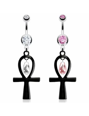 Piercing nombril Ankh