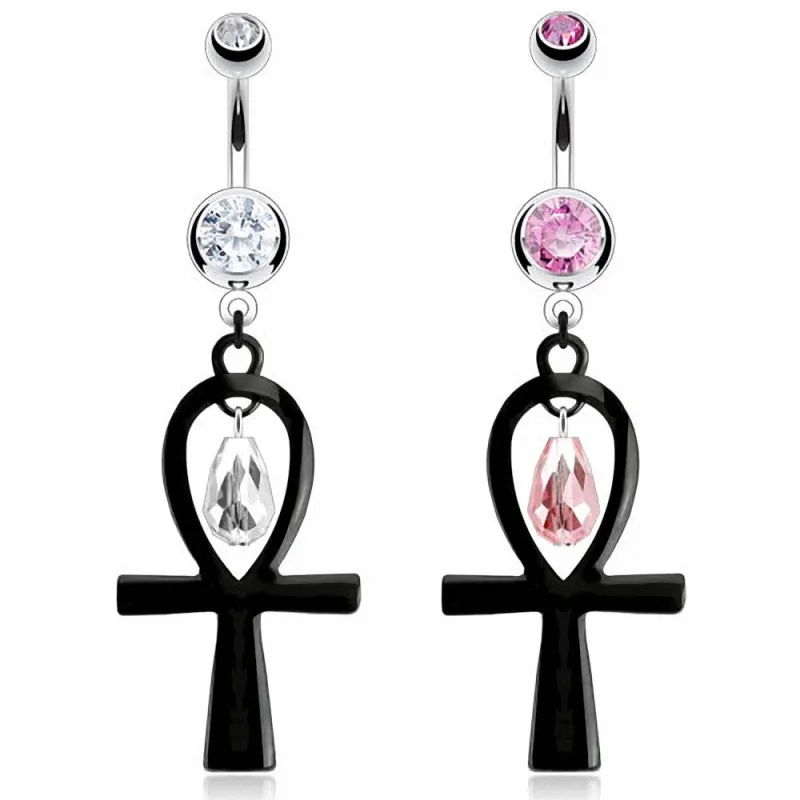 Piercing nombril Ankh