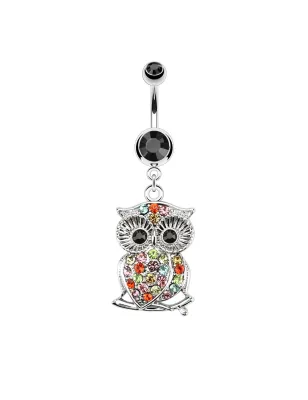 Piercing nombril hibou branche