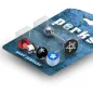 Pack Piercing Langue Etoile Acier et Acrylique (Bleu)