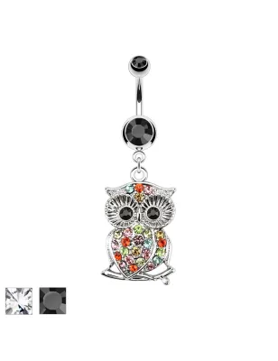 Piercing nombril hibou branche