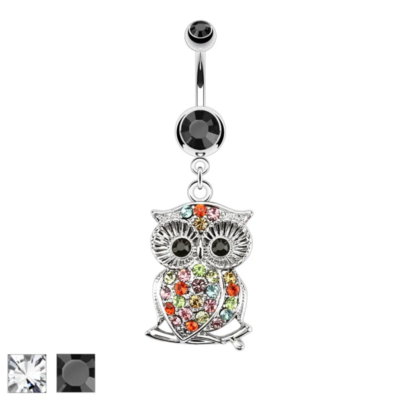 Piercing nombril hibou branche