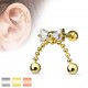 Piercing cartilage noeud chaines