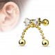 Piercing cartilage noeud chaines