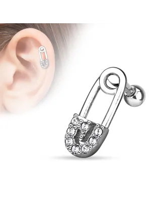 Piercing cartilage épingle à nourrice