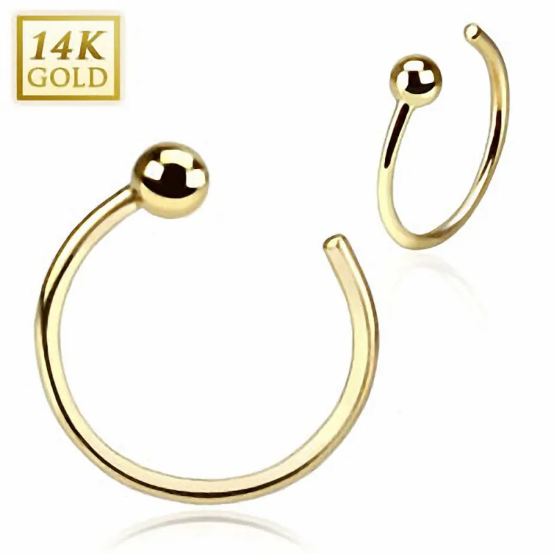 Piercing nez Anneau Or 14 Carats Piercing nez Anneau Or 14 Carats