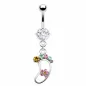 Piercing nombril pied