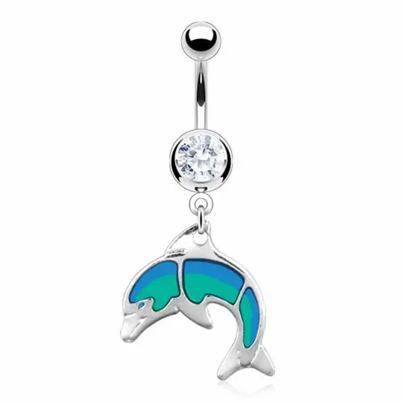 Piercing nombril dauphin