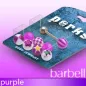 Pack Piercing Langue Boules Acrylique Violet