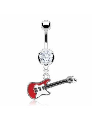 Piercing nombril guitare