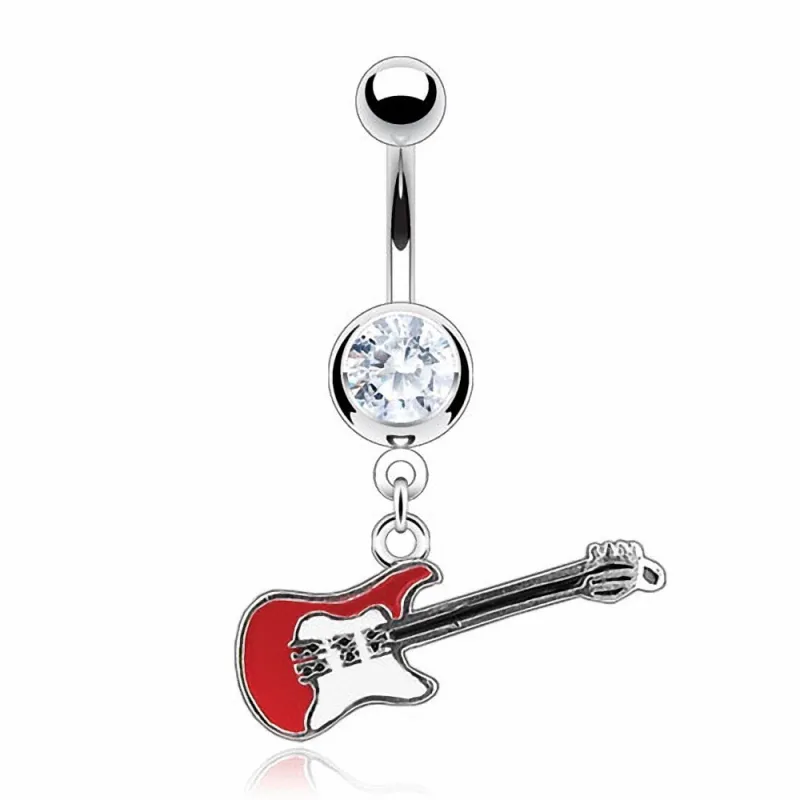 Piercing nombril guitare