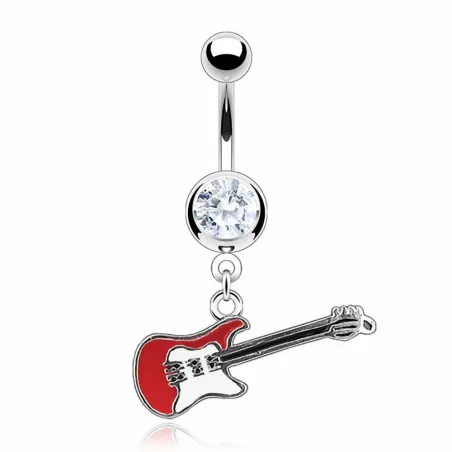 Piercing nombril guitare