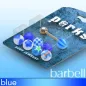 Pack Piercing Langue Boules Acrylique Bleu