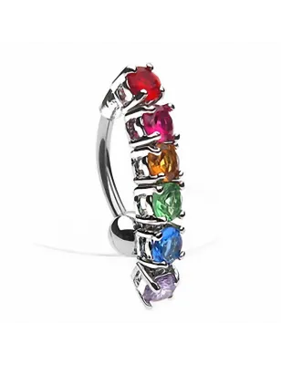 Piercing nombril Inversé Rainbow Gay Pride