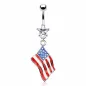 Piercing nombril Drapeau USA