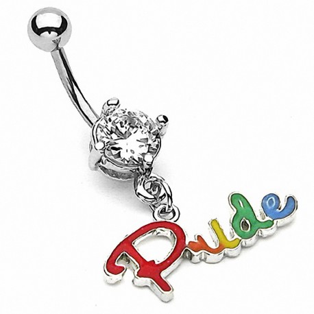 Piercing nombril Gay Pendentif "Pride" 