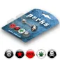 Pack Piercing Langue Acier Logos Cannabis et Tête de mort