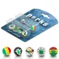Pack Piercing Langue Acier Cannabis Rasta