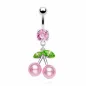 Piercing nombril Cerise Perles