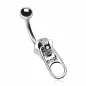 Piercing nombril Fermeture Eclair Acier chirurgical
