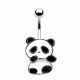 Piercing nombril acier Panda