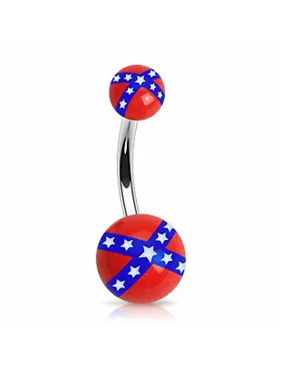 Piercing nombril Drapeau Rebelle