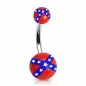 Piercing nombril Drapeau Rebelle