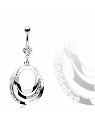 Piercing nombril Triple Boucles