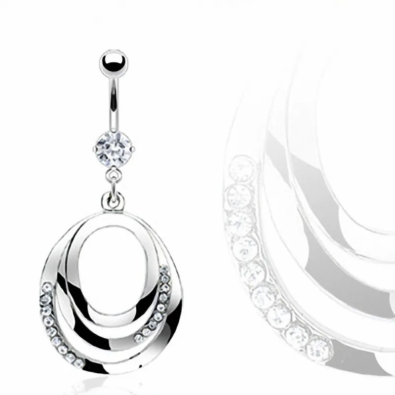 Piercing nombril Triple Boucles