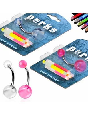 Pack Piercing Nombril Phosphorescents