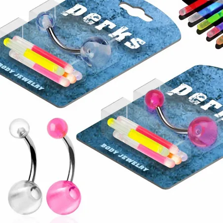Pack Piercing Nombril Phosphorescents